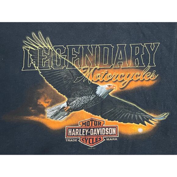 Harley-Davidson Large 2012 Large Legendary Motorcycle Eagle Flame Graphic - Picture 8 of 12